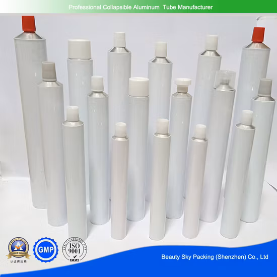 Transparent Cap on Empty Packaging Aluminum Tube