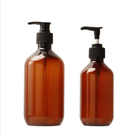 New Round 250ml 350ml 550ml Round Cosmetic Pet Plastic Shampoo Lotion Bottle 