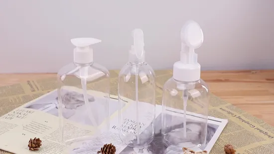 100ml 200ml 300ml 500ml Plastic Round Shape Cleaning Bottle with Trigger Spray Head 