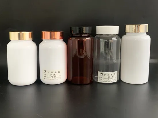 150ml/160ml Pet Plastic Round Capsule Medicine Bottle 