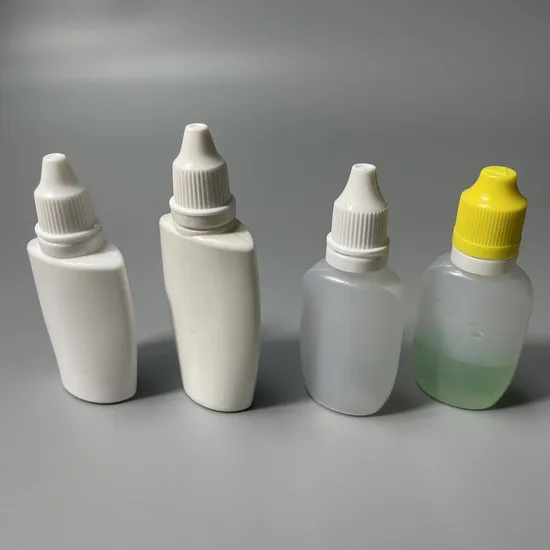 Plastic Oval E Liquid Medicine Squeeze Empty Eye Dropper Bottle 
