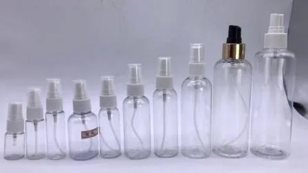 Stock 60ml 100ml Round Mist Sprayer Plastic Despenser Hand Sanitizer Bottle 